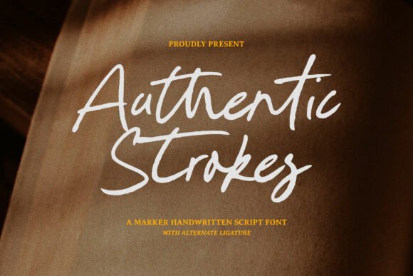 Authentic Strokes Font for Creative Projects