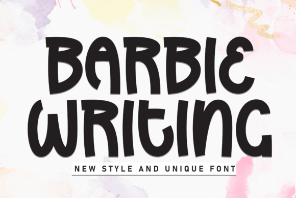 Barbie Writing Font for Web Design