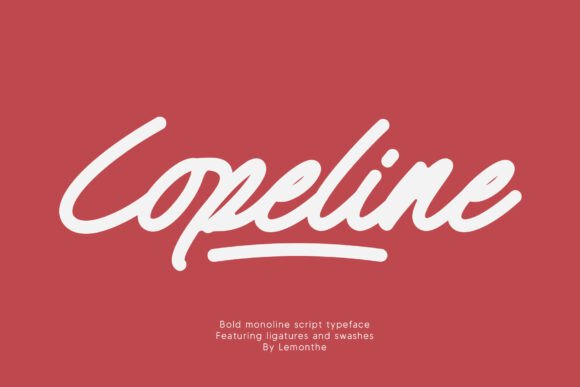 Copeline: A Bold Script Font