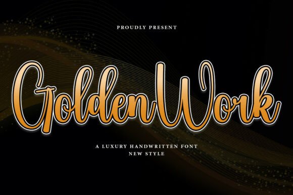 Golden Work Font for Business