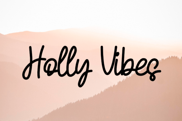 Holly Vibes Font for Web Design