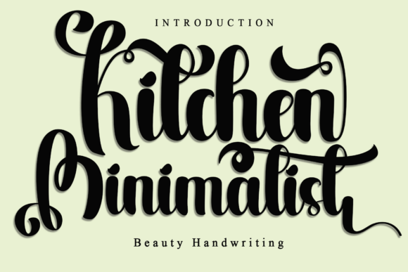 Kitchen Minimalist Font Review