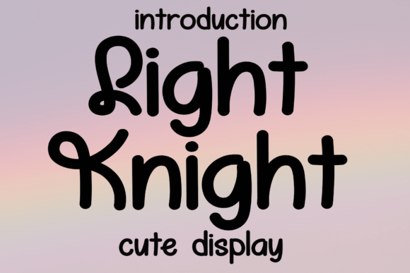 Light Knight Font for Web Design