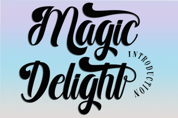 Magic Delight: A Script Font for Real Projects