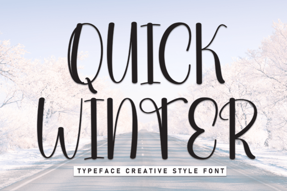 Quick Winter Font for Creative Makers