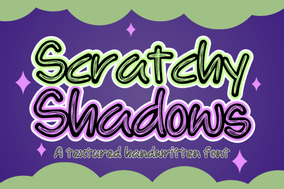 Scratchy Shadows: A Playful Halloween Font