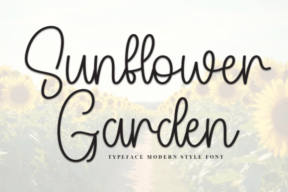 Sunflower Garden: A Stylish Script Font