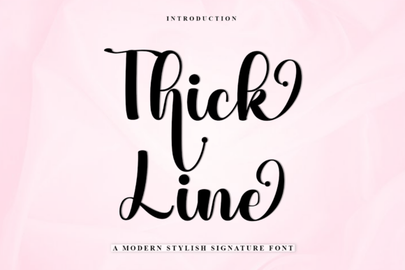 Thick Line Font for Creative Makers