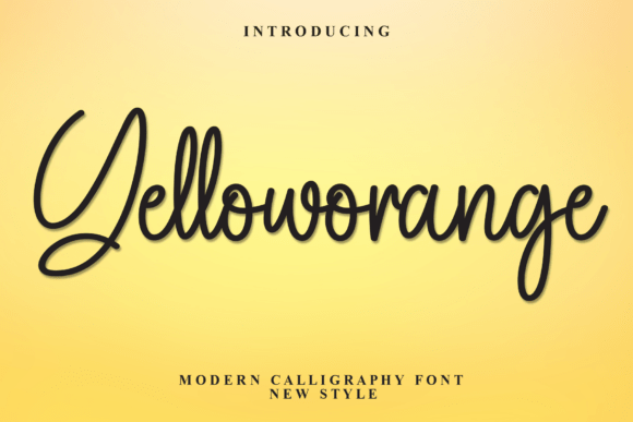 Yelloworange: A Stylish Script Font